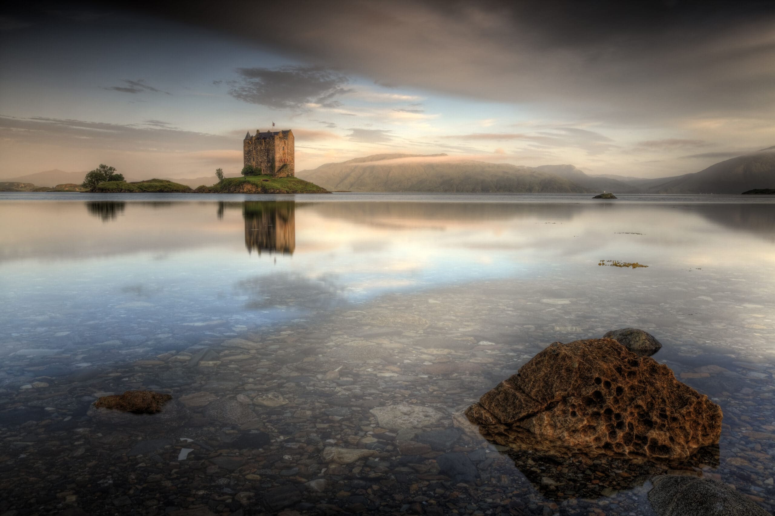 Castle stalker in Scotland