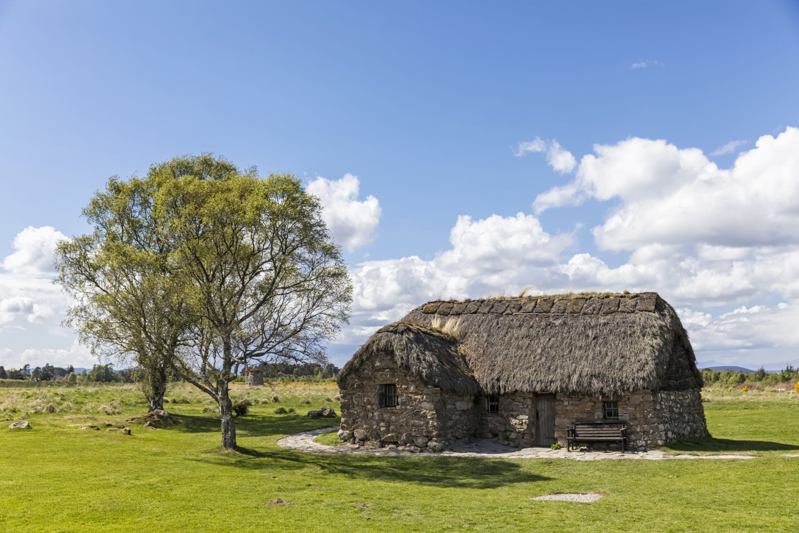 UK, Scotland, Culloden, Culloden Moor battlefield, Leanach Cottage