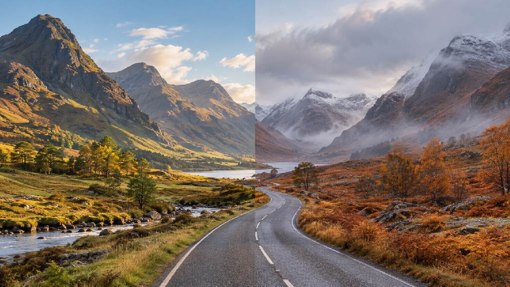 Scottish Highlands in September and October compared for trip planning