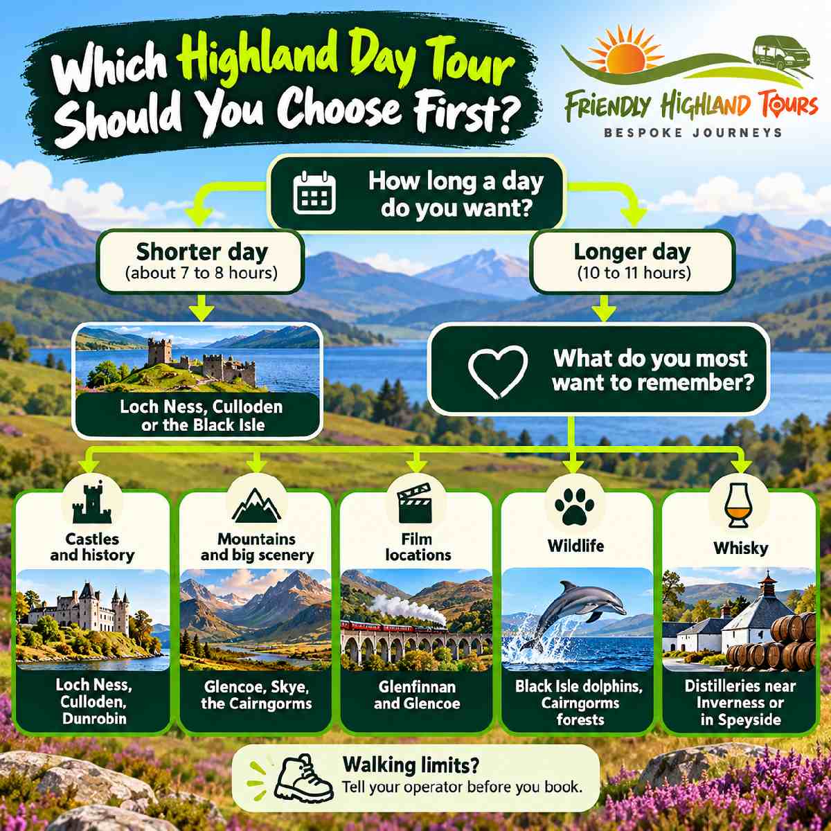 Choosing your first Highland day tour