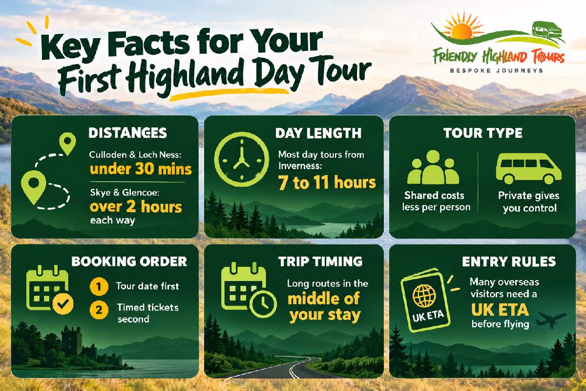 Key facts for planning a Highland day tour